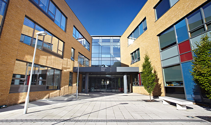 Front entrance of building