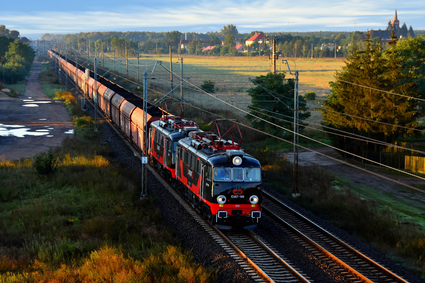 image of a train on tracks
