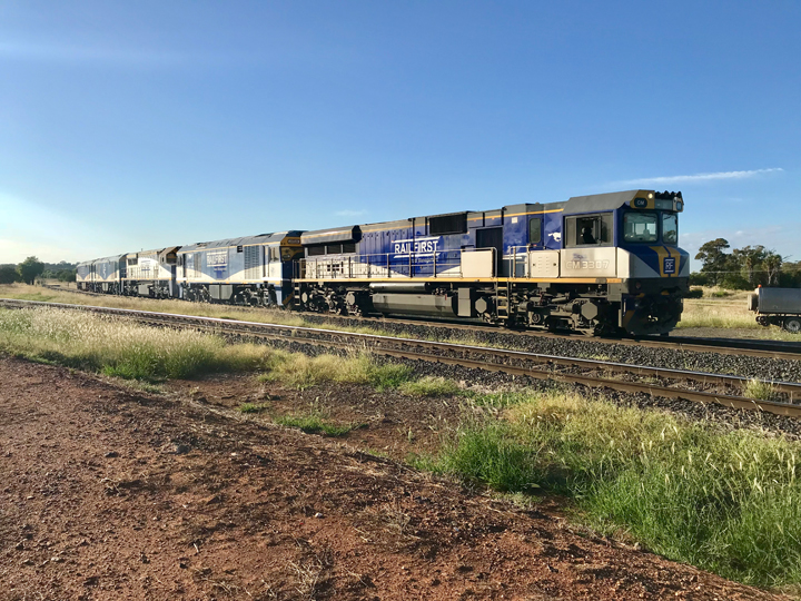 train on tracks