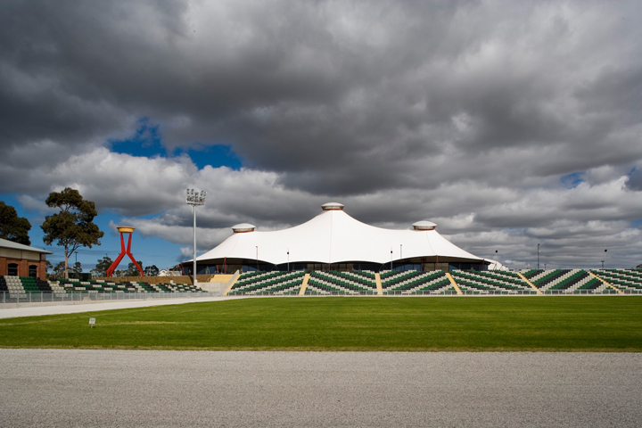 image of large canopy in showground